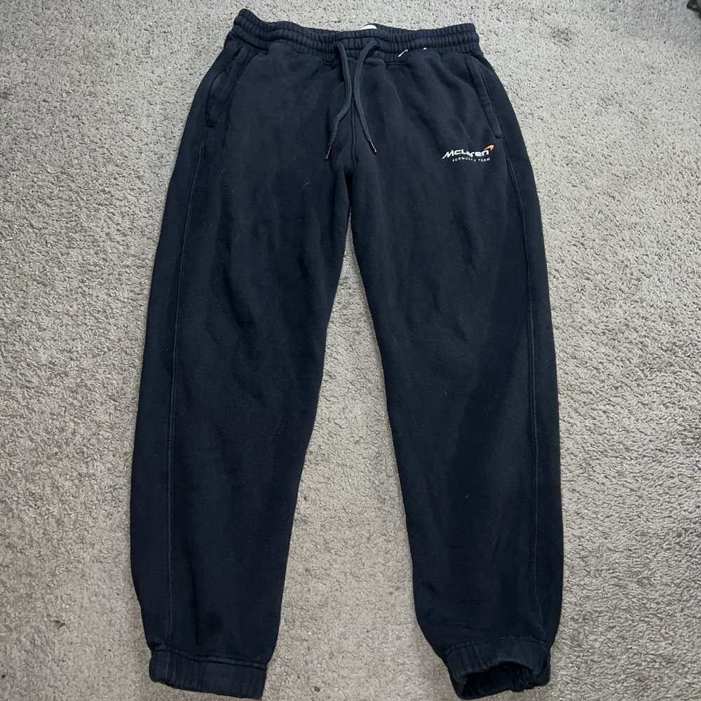 Hollister McLaren F1 Sweatpants Mens M Black Racing Joggers